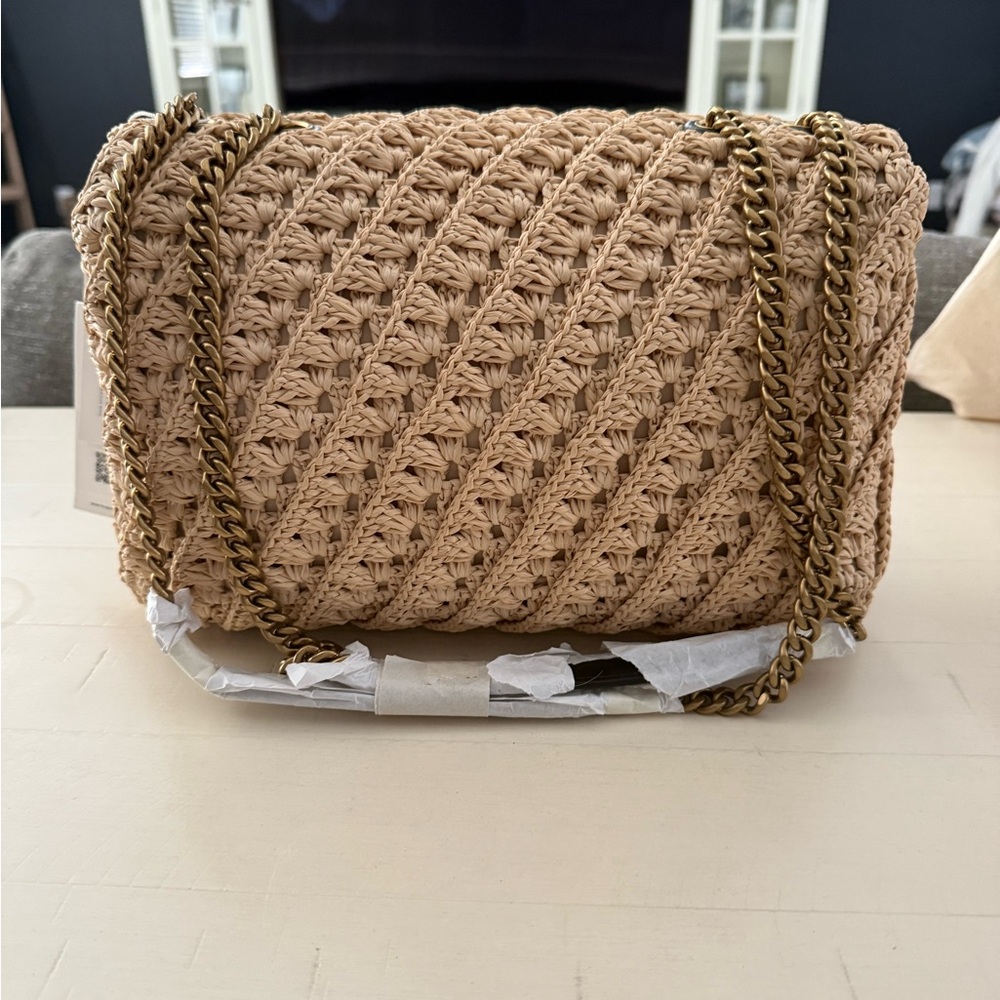 Tory Burch Beige Woven Shoulder Bag - Picture 2 of 8